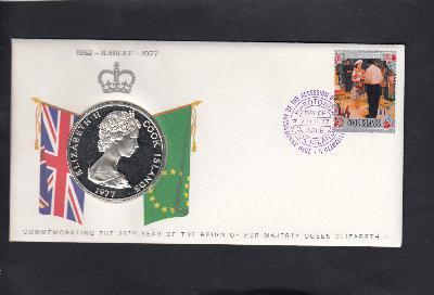 Beschrijving: 25 Dollar Q-S.JUBILEE (49 gram) FDC Cover